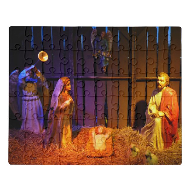 Nativity Scene Christmas Display in Washington DC Jigsaw Puzzle (Puzzle Horizontal)