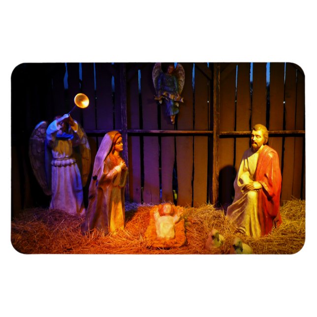 Nativity Scene Christmas Display in Washington DC Magnet (Horizontal)