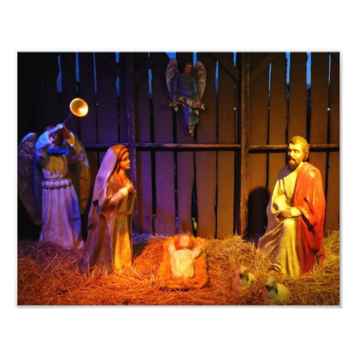 Nativity Scene Christmas Display in Washington DC Photo Print