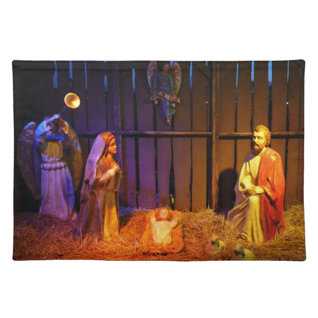 Nativity Scene Christmas Display in Washington DC Placemat (Front)