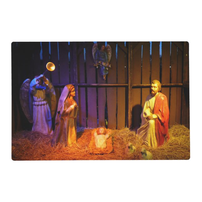 Nativity Scene Christmas Display in Washington DC Placemat (Front)
