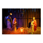 Nativity Scene Christmas Display in Washington DC Poster