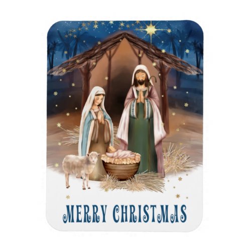 Nativity Scene Christmas Gift Magnets