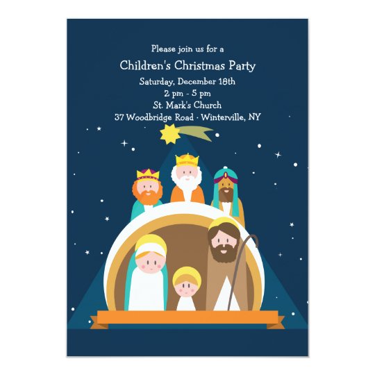 Nativity Scene Christmas Invitation | Zazzle.com