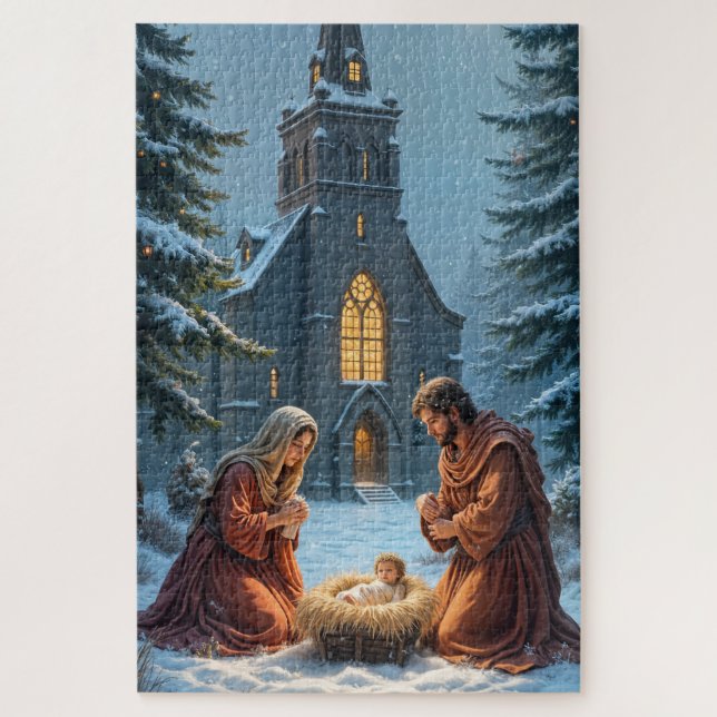 Nativity Scene Christmas  Jigsaw Puzzle (Vertical)
