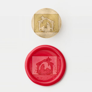 Nativity Scene Christmas Wax Seal Stamp