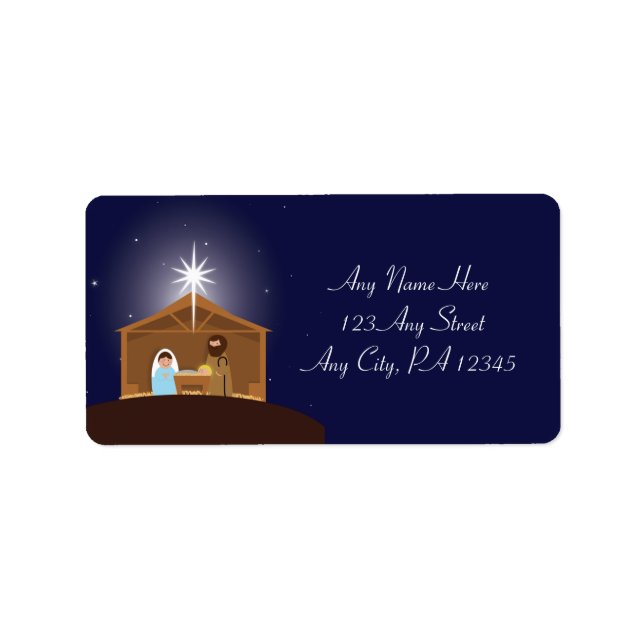Nativity Scene Classic  Label (Front)