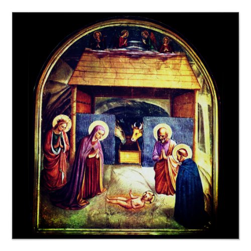 Nativity Scene Convento di San Marco by Fra Anvel Poster