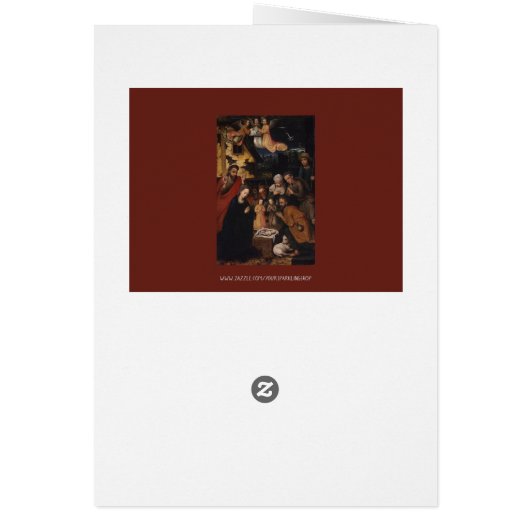 Nativity Scene Crib Adoration of The Child Jesus (Back)