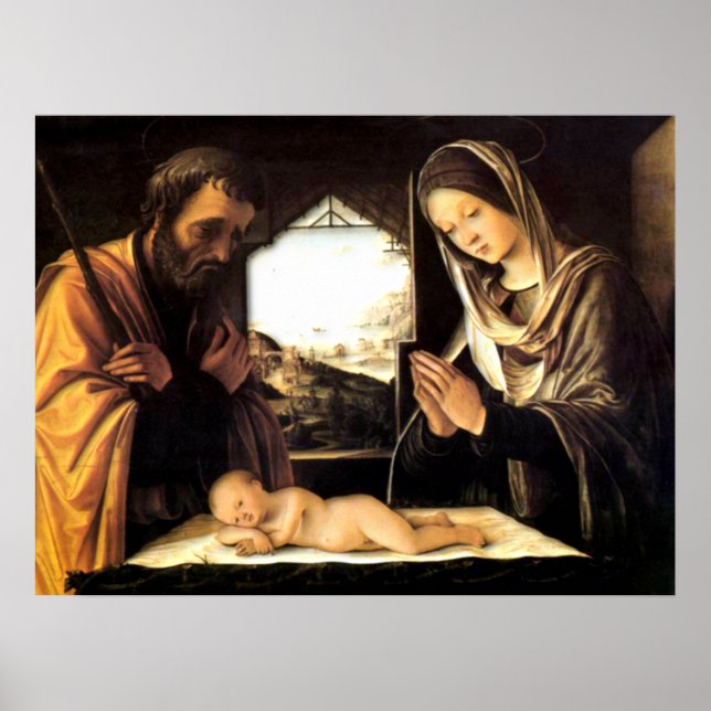 Nativity Scene for Christmas - Holy Family, Costa Poster (Front)