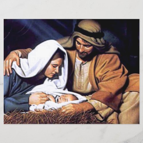 Nativity Scene Gifts for Christmas Flyer