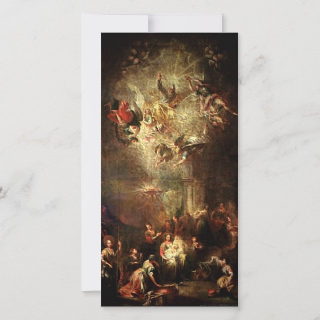 Nativity Scene Gifts for Christmas Holiday Card (Front)