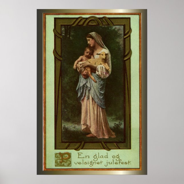Nativity Scene Gifts for Christmas Poster (Front)