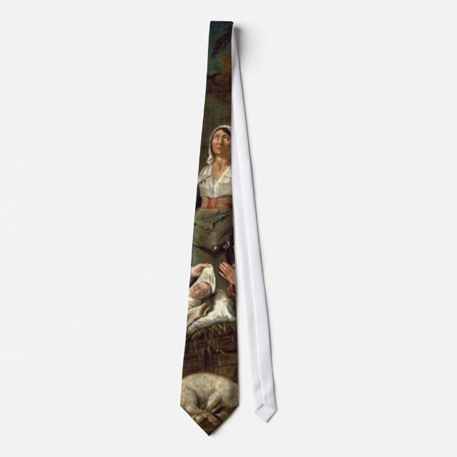 Nativity Scene Gifts for Christmas Tie (Front)
