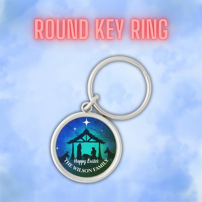 Nativity Scene - Happy Easter | Keychain (Creator Uploaded)