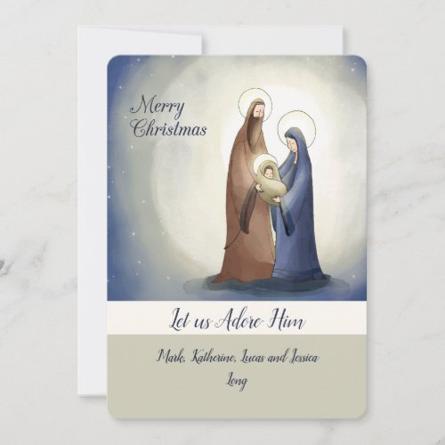 Nativity Scene Holiday Card