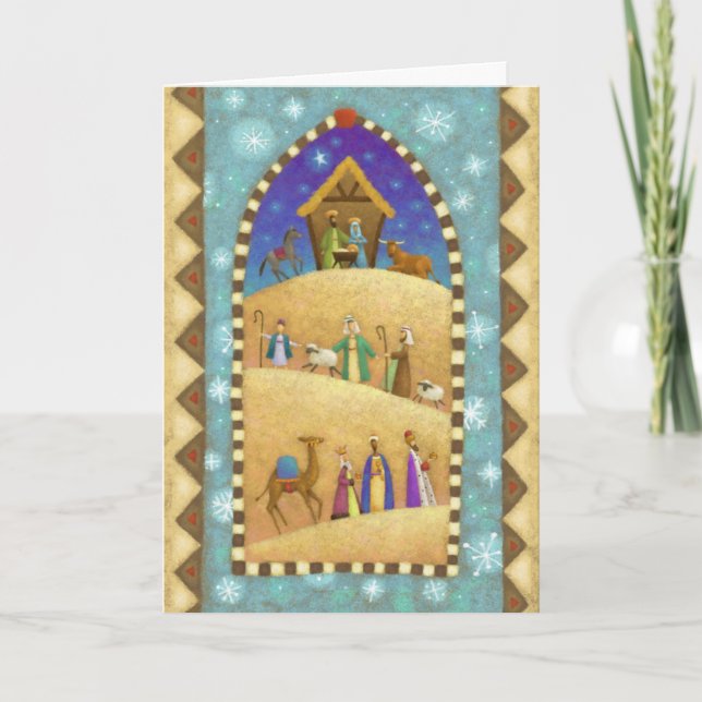 Nativity Scene Holiday Card (Front)