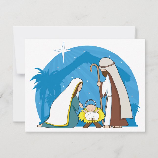 Nativity Scene Holiday Card (Front)