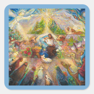 Nativity scene Holy Family Christmas Stickers