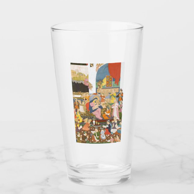Nativity scene in indian style glass (Front)