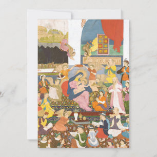 Nativity scene in indian style holiday card