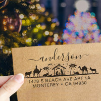 Nativity Scene Jesus Christ Bible Return Address