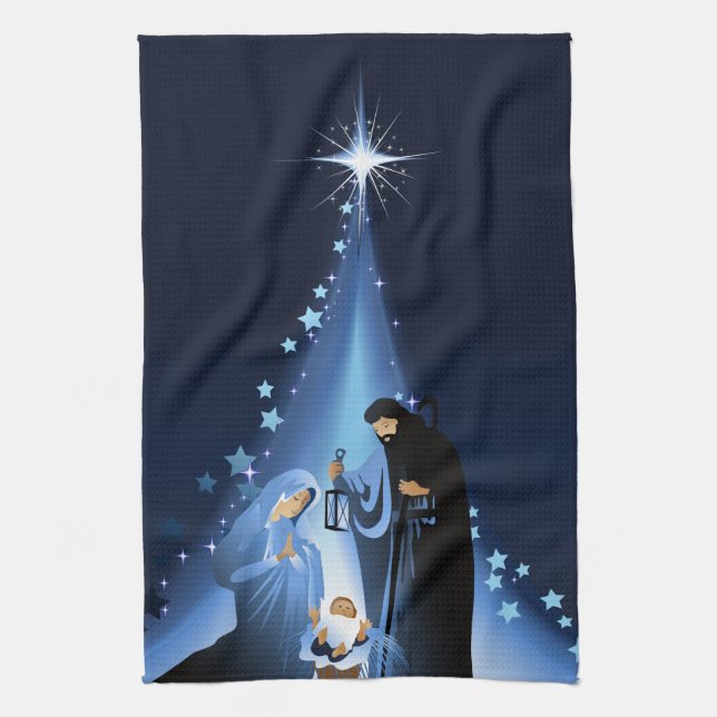 Nativity scene kitchen towel (Vertical)