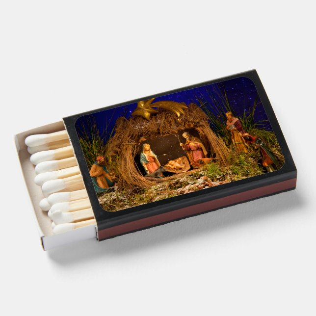 Nativity scene matchboxes (Front Open)
