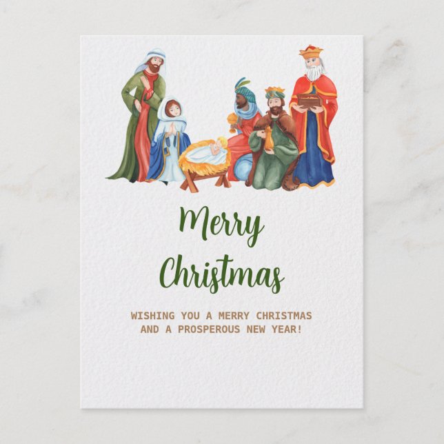 Nativity Scene Postcard (Front)