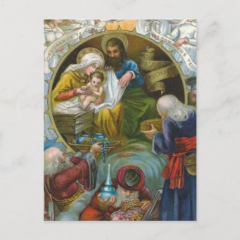 "nativity Scene" Postcard by ChristmasVintage at Zazzle