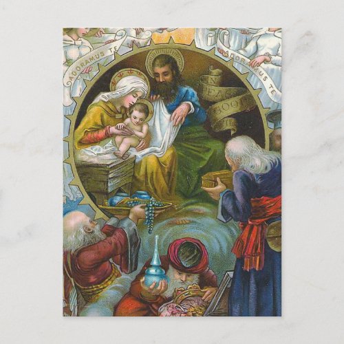 Nativity Scene Postcard