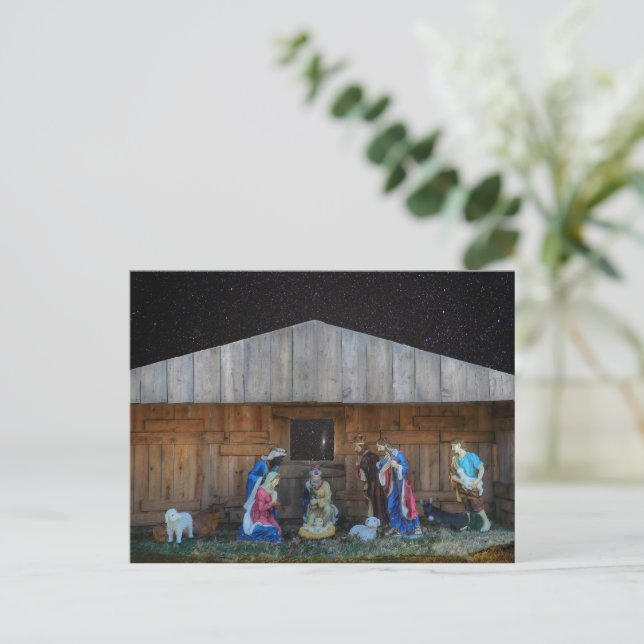 Nativity Scene Postcard (Standing Front)