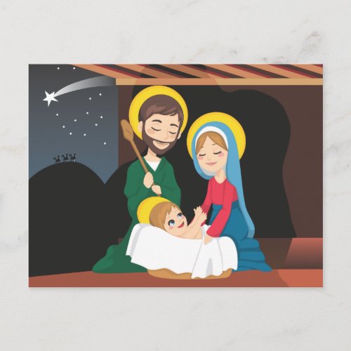 Nativity Scene Postcard