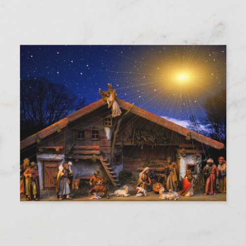 Nativity Scene Postcard