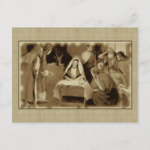 NATIVITY SCENE POSTCARD