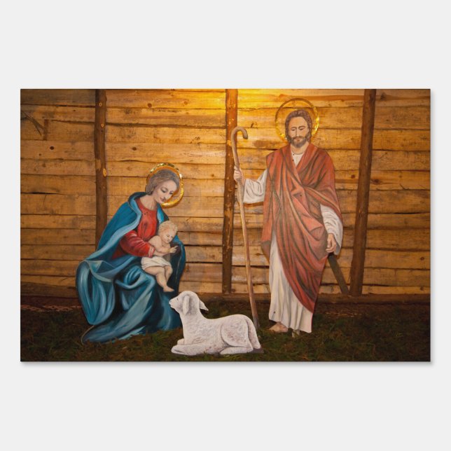 Nativity scene sign (Front)