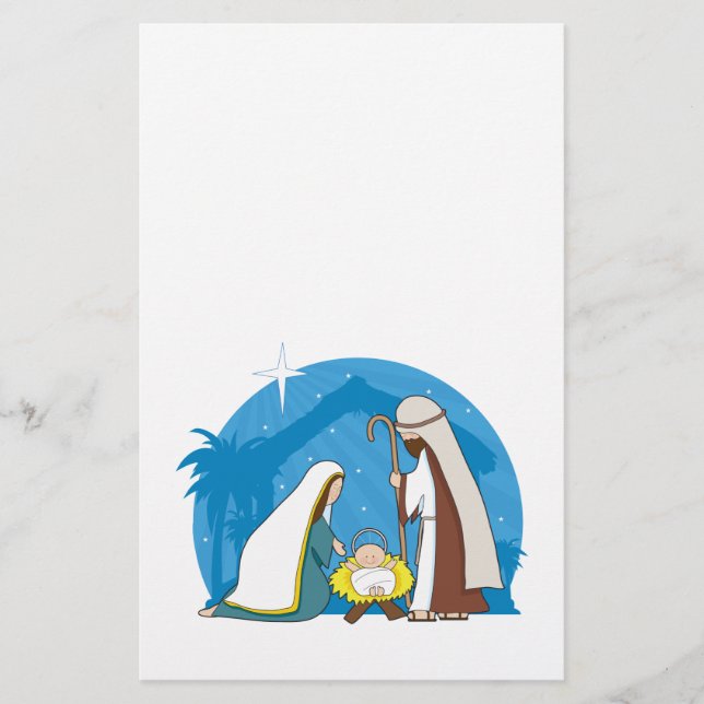 Nativity Scene Stationery (Front)