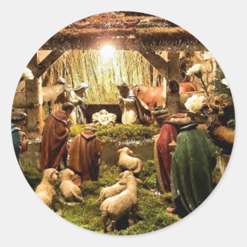 nativity scene sticker