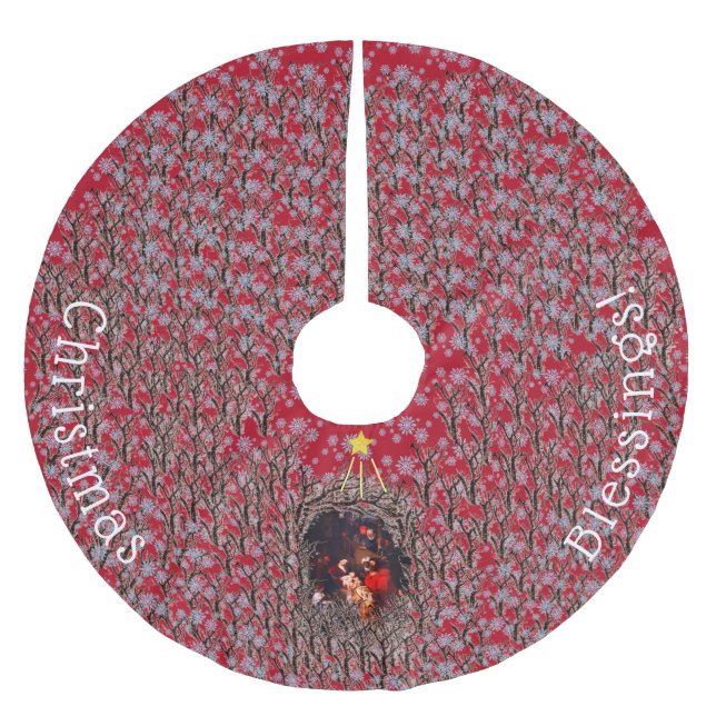 Nativity Scene Tree Skirt (Front)
