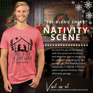 Nativity Scene  Tri-Blend Shirt