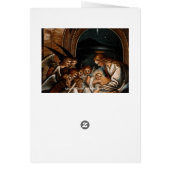 Nativity Scene Virgin Mary Baby Jesus Angels Crib (Back)