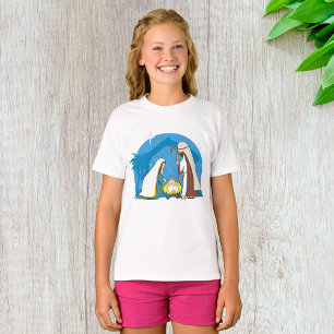 Nativity Scene with Mary Joseph and Baby Jesus T-Shirt