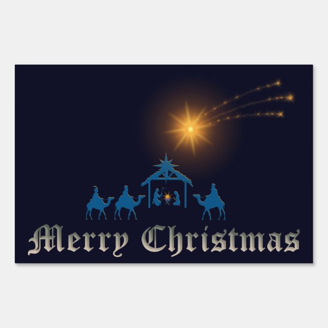 Nativity Scene Yard Sign (Front)