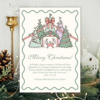 Nativity & Scripture Christian Merry Christmas