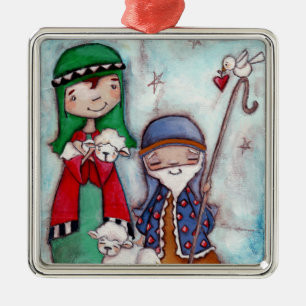 Nativity Shepherds - Premium Ornament