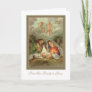 Nativity St. Joseph Virgin Mary Baby Jesus Angels Holiday Card