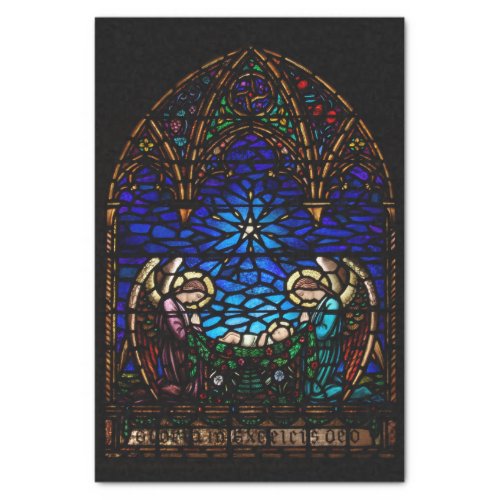 Nativity Stained Glass St Barnabas Christmas Tissue Paper