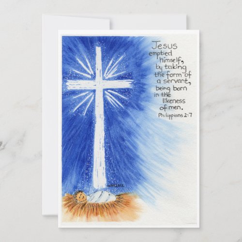 Nativity Star Holiday Card