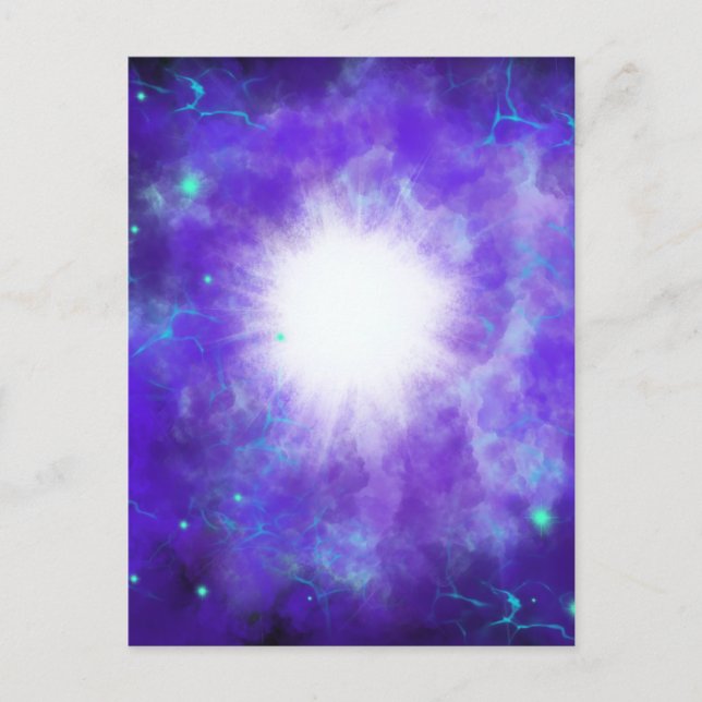 Nativity Star personalized Budget Holiday Postcard (Front)