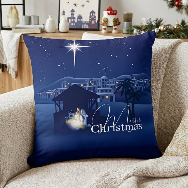 Nativity Throw Pillow (Creator Uploaded)